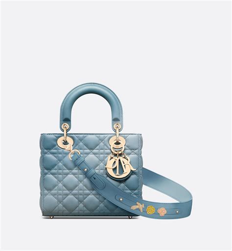 dior blue lady dior|lady dior small size.